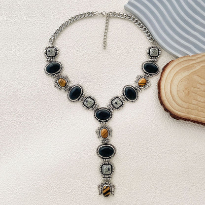Necklace Geometric Resin Gem Pendant Everyday Casual