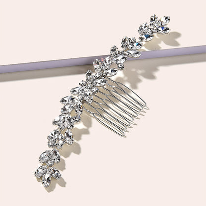Rhinestone Updo Hair Bun Maker Elegant Wedding Hair Accessory