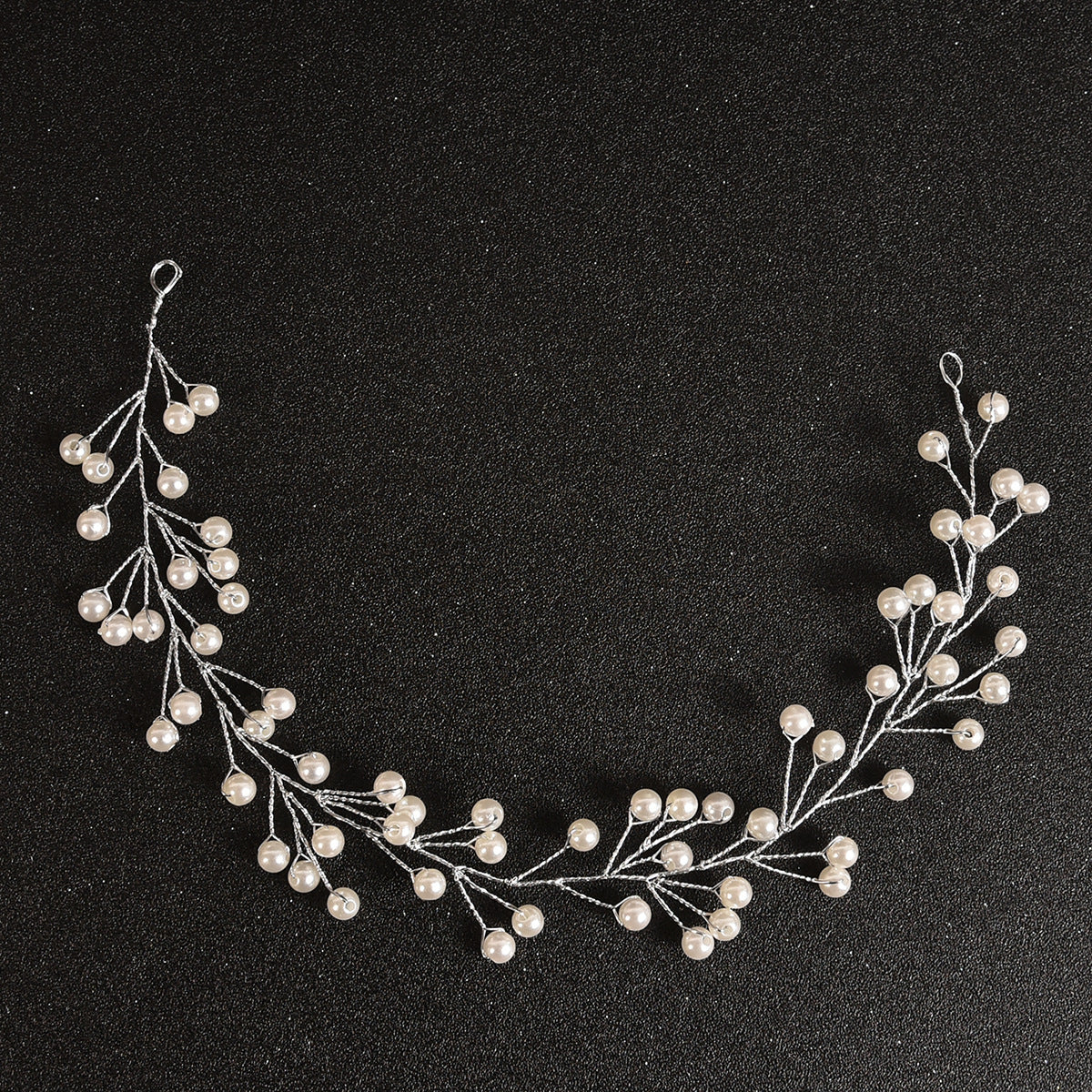 Pearl and Rhinestone Handmade Wedding Hairband