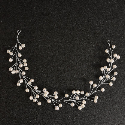 Pearl and Rhinestone Handmade Wedding Hairband