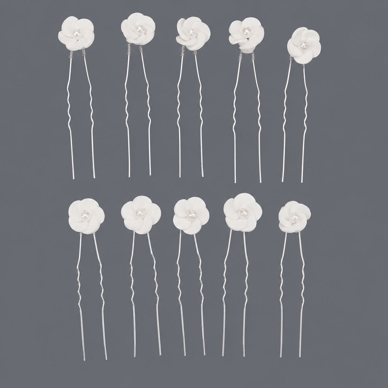 Handcrafted Pearl Hairpins With Rhinestones For Weddings
