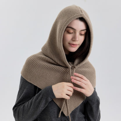 Knitted Balaclava Hoodie Scarf Warm Multifunctional