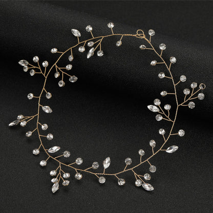 Handmade Glass Crystal Headband Bridal Wedding Hairpiece