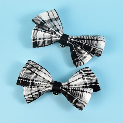 Polka Dot Bow Shoe Clips Elegant Wedding Accessories