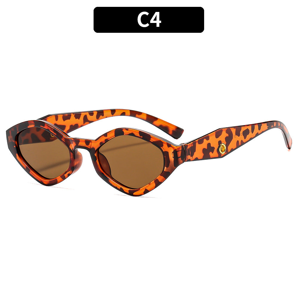 Trendy Polygon Sunglasses for Men and Women - UV400 Eye Protection