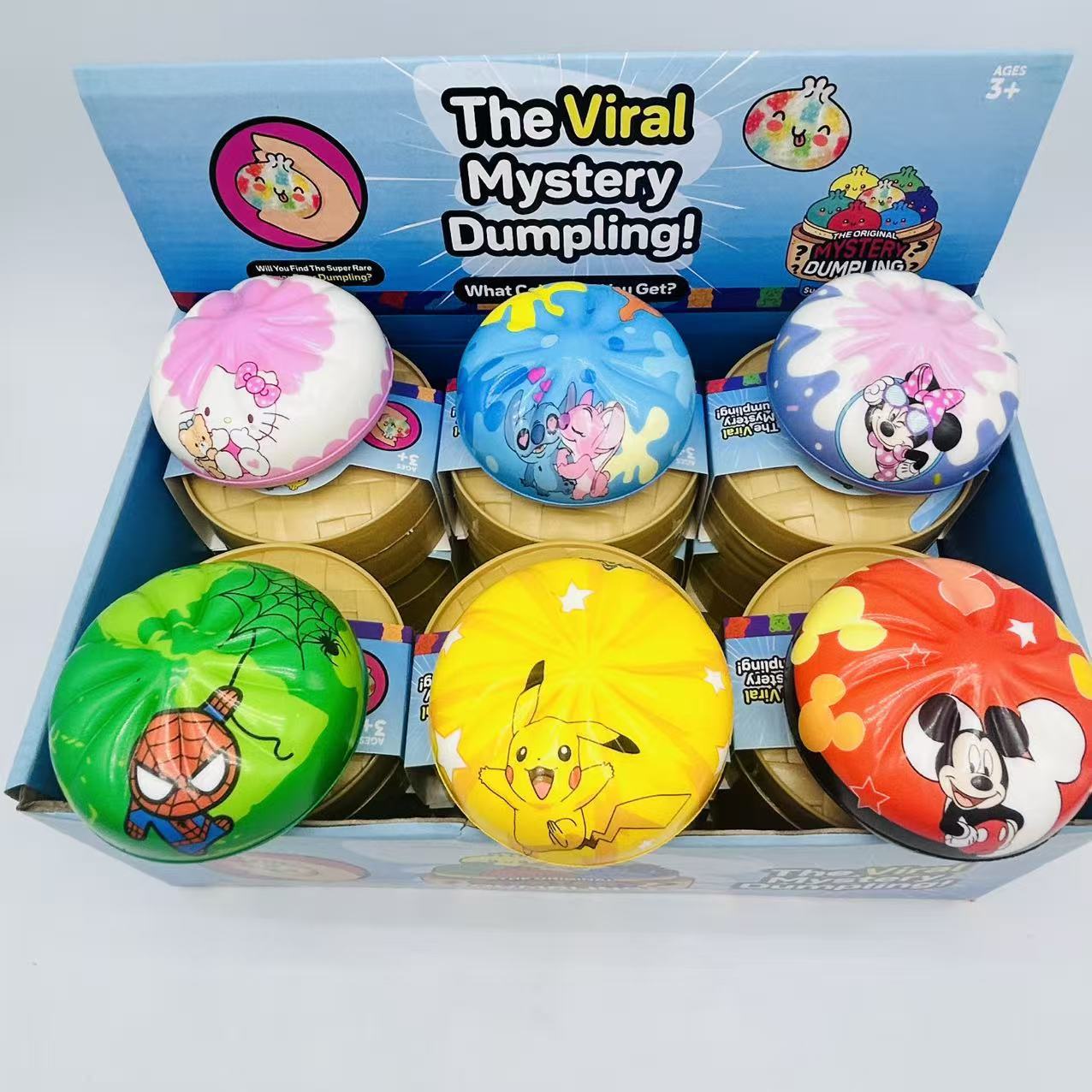 Dumpling Squishy Toy Smiley TPR Stress Relief
