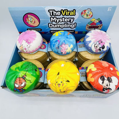 Dumpling Squishy Toy Smiley TPR Stress Relief