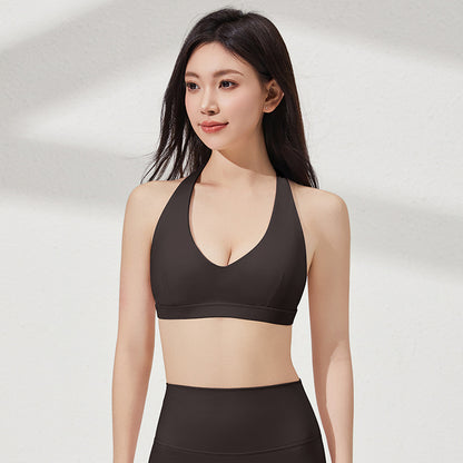 Yoga Bralette Set with Neck Tie, Stylish Workout Apparel for Women