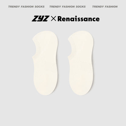 Socks Renaissance Style Mesh Cotton Antibacterial No Show