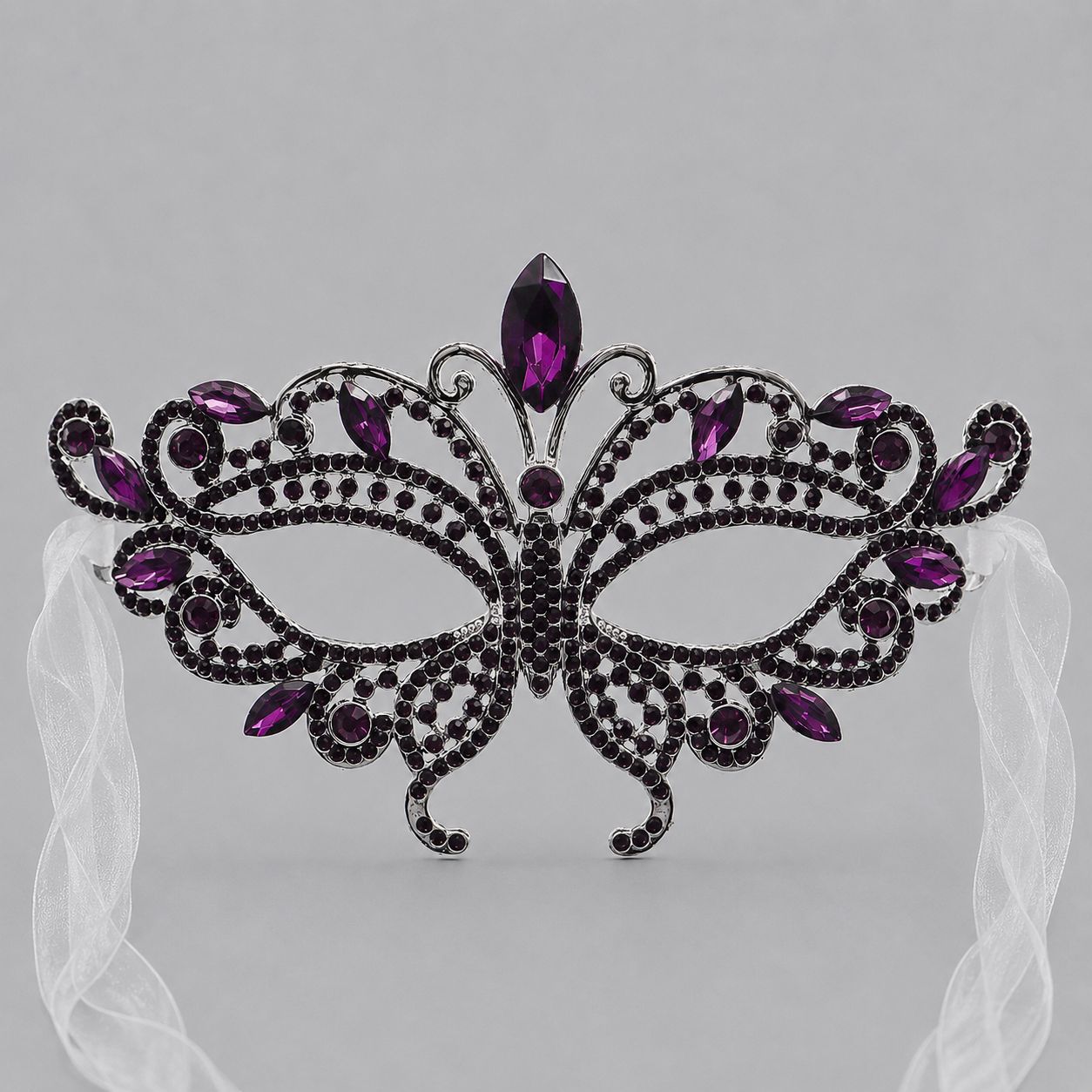 Luxury Rhinestone Half Face Masks for Parties and Events