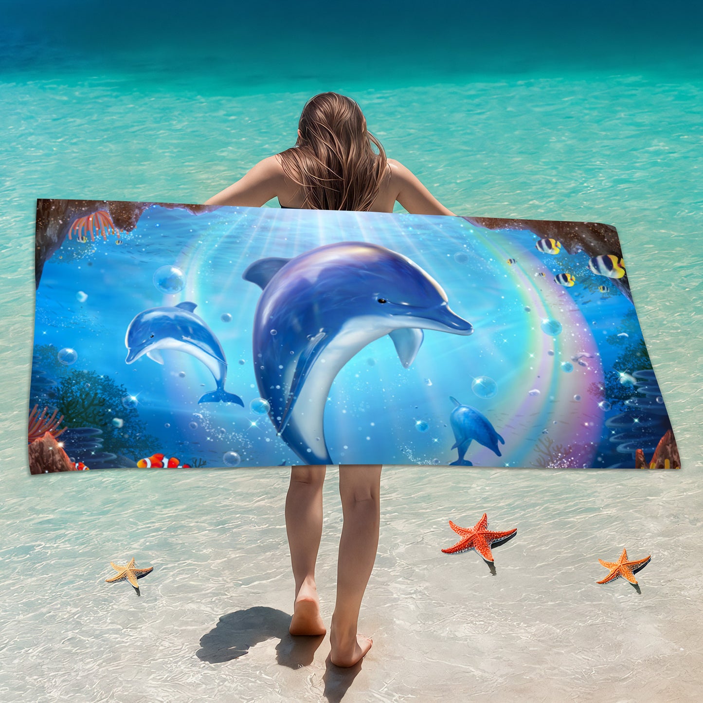 Customized Microfiber Beach Towel with Digital Print