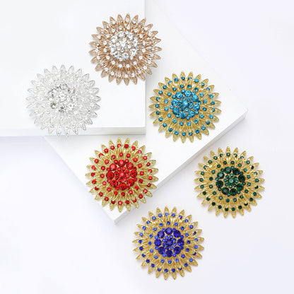 Creative Rhinestone Brooch Alloy Fashion Pin for Women