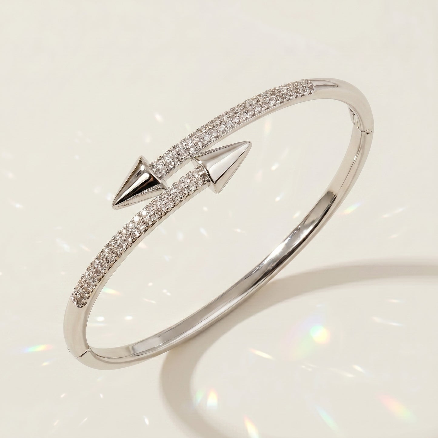 Stylish Open Cuff Bracelets with Zirconia for Weddings and Parties