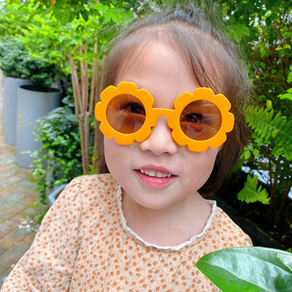 Trendy Kids' Sunglasses Cute Sunflower Design UV400 Protection