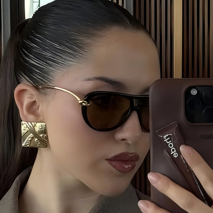 Trendy Knotted Double Beam UV400 Sunglasses