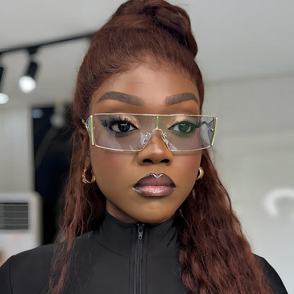 Trendy Metal Future Tech Sunglasses