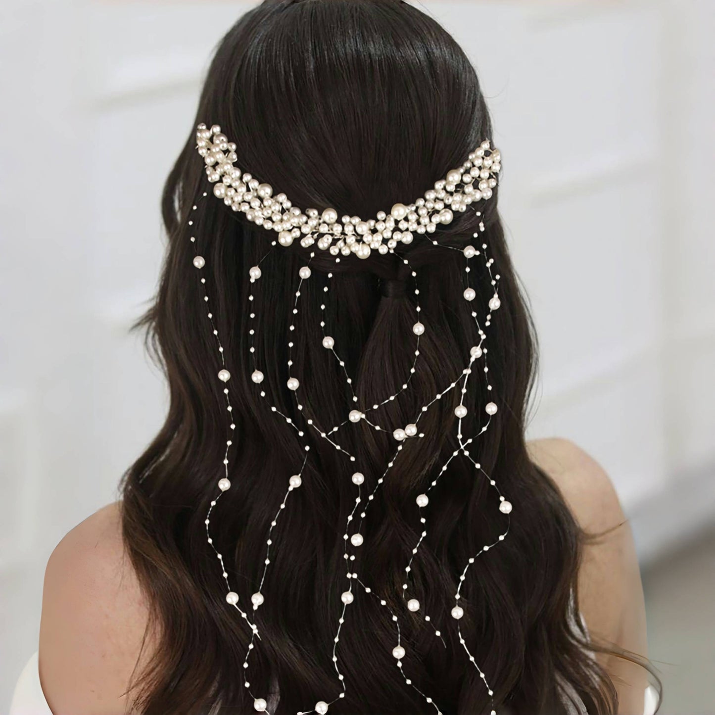 Pearl Tassel Handmade Hair Comb Wedding Accessories