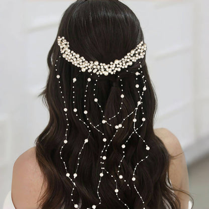 Pearl Tassel Handmade Hair Comb Wedding Accessories