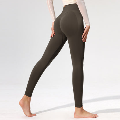 High-Waisted Peach Butt Yoga Pants for Women
