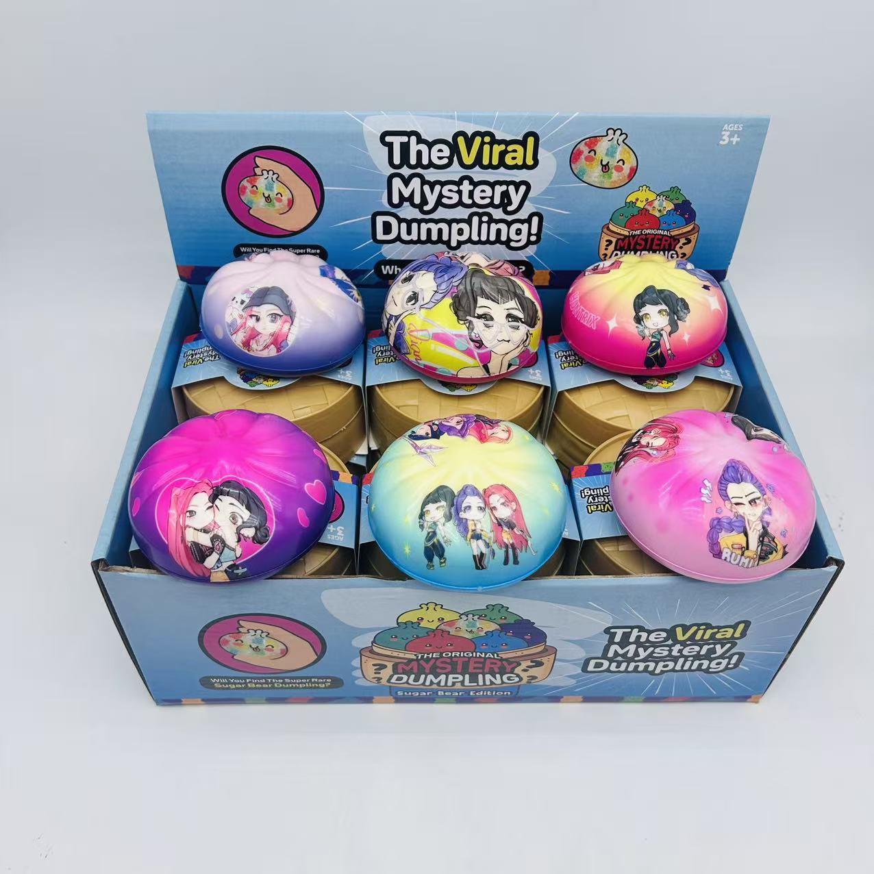 Dumpling Squishy Toy Smiley TPR Stress Relief