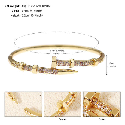 Crystal Studded Open Cuff Bracelet Elegant Jewelry for Weddings and Parties