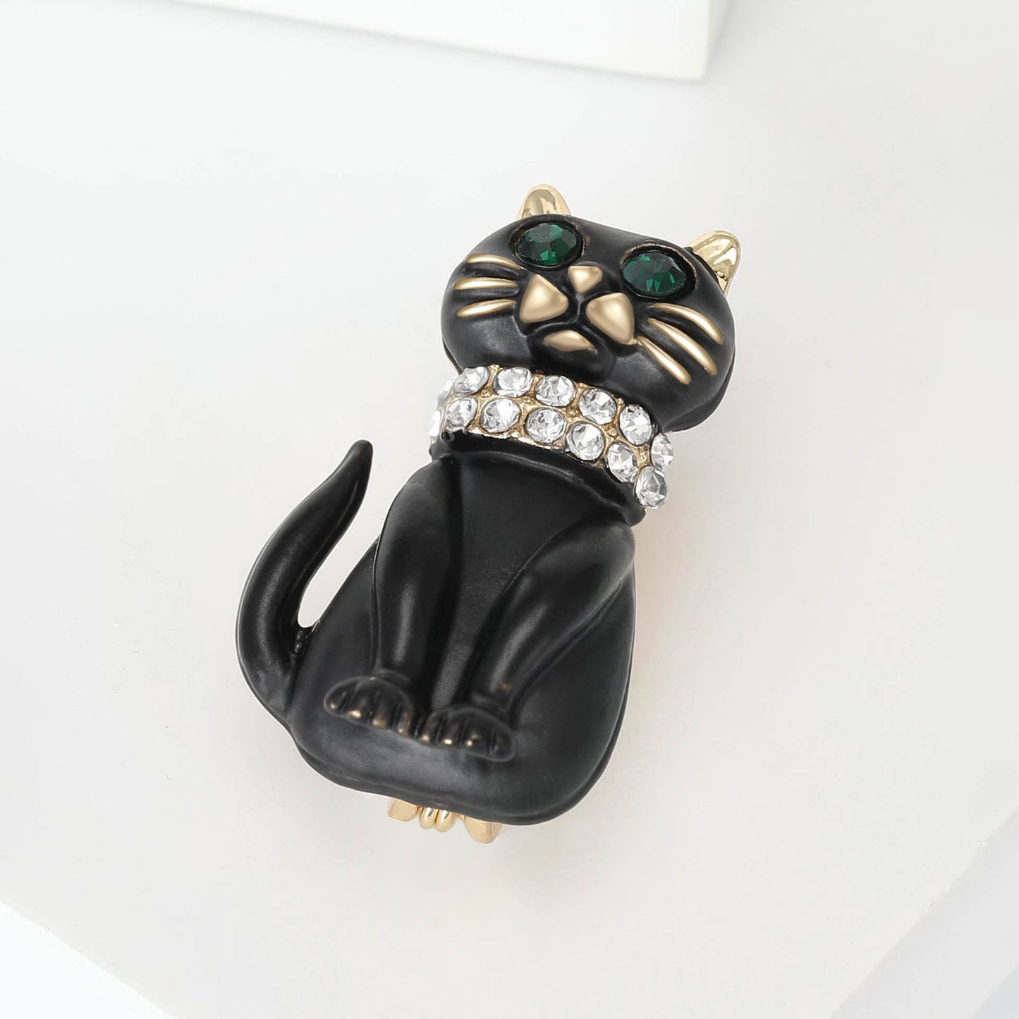 Cat Enamel Brooch Animal Jewelry Alloy Fashion Pin