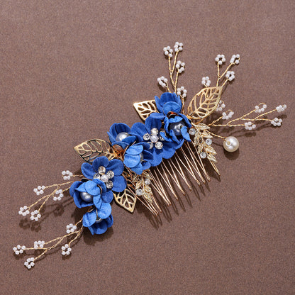 Floral Hair Combs Elegant Wedding Party Kids Accessory