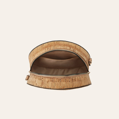 Cork Oval Crossbody Bag Retro Bohemian Style