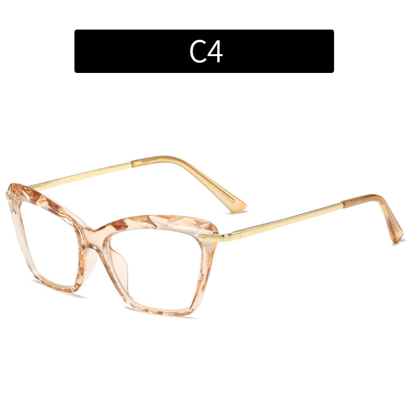 Trendy Crystal Cat-Eye Anti-Blue Light Glasses
