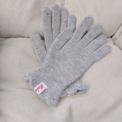 Wool Fingerless Touchscreen Gloves Warm Mittens for Women