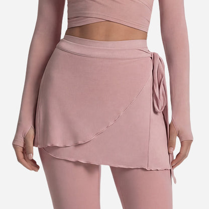 Cross-Back Long Sleeve Yoga Top & Pants Set