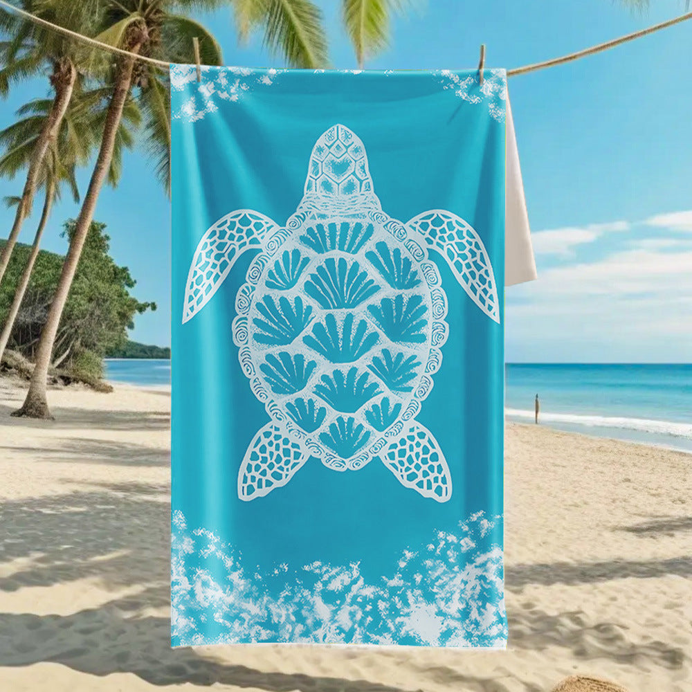 Ultra-Fine Microfiber Beach Towel Quick-Dry Bath Towel