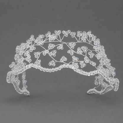 Handcrafted Crystal Beaded Headband Elegant Hair Accessory
