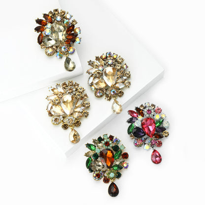 Fashionable Creative Alloy Rhinestone Pendant Brooch for Women