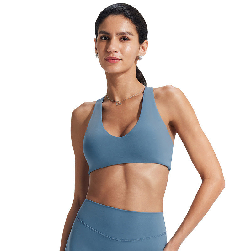 Seamless High-Impact Sports Bra for Running and Yoga