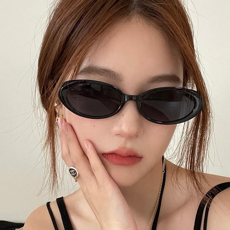 Retro Vintage Oval Sunglasses Stylish Outdoor Eyewear