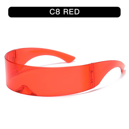 Futuristic Cyberpunk Oversized Sunglasses Trendy Party Shades