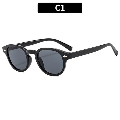 Retro Round Frame Sunglasses Stylish UV400 Protection