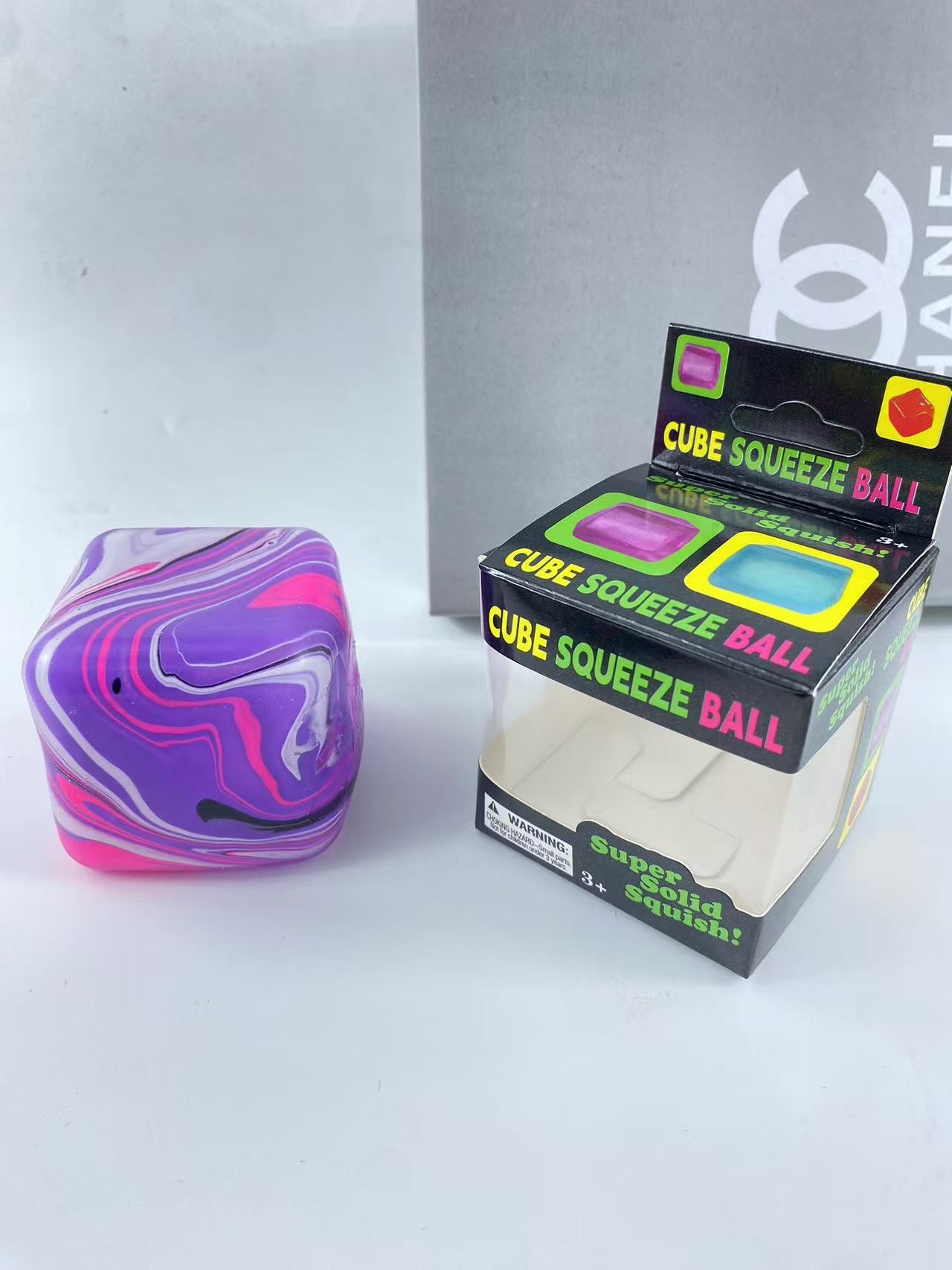 Textured Square Squishy Stress Toy Soft Silicone