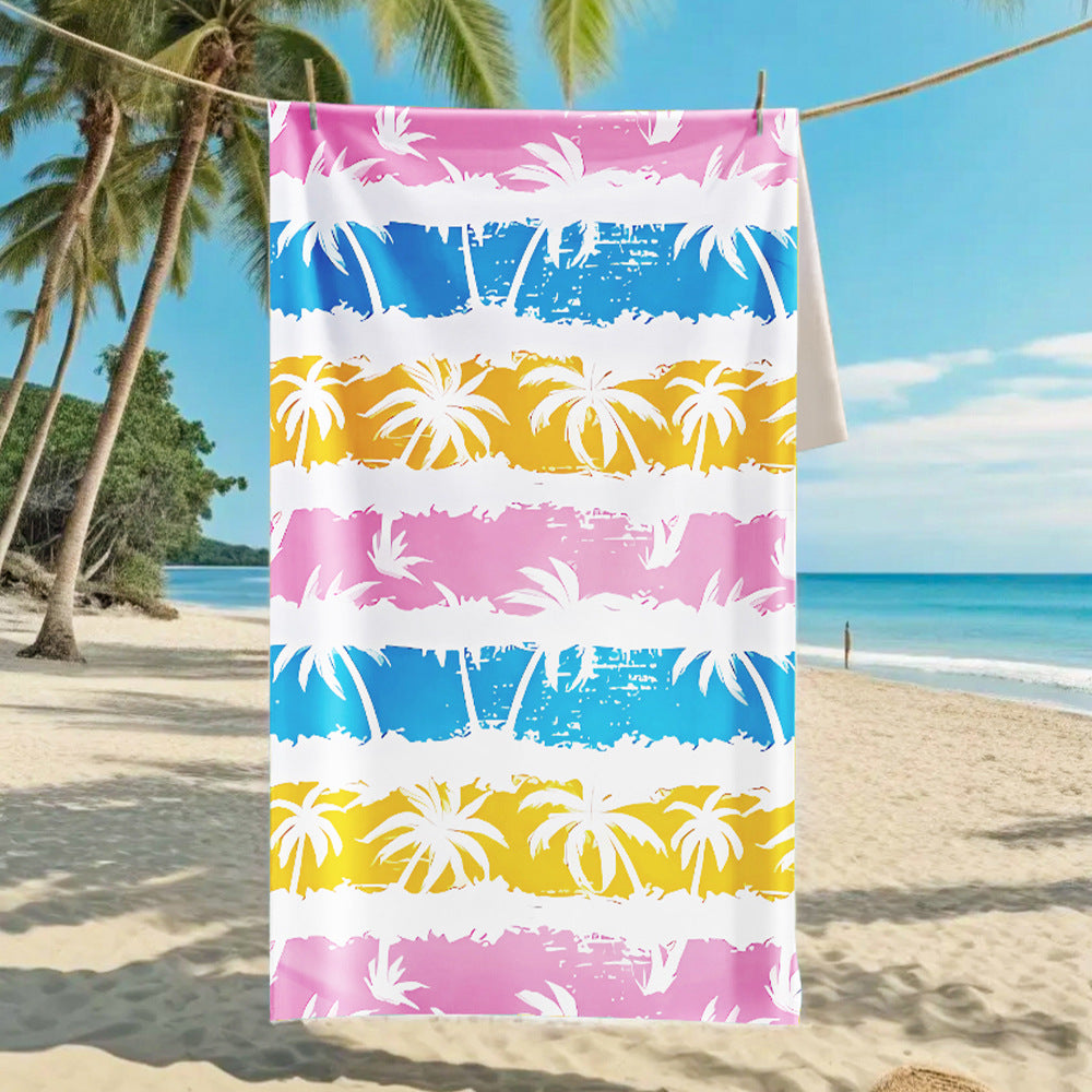 Ultra-Fine Microfiber Beach Towel Quick-Dry Bath Towel