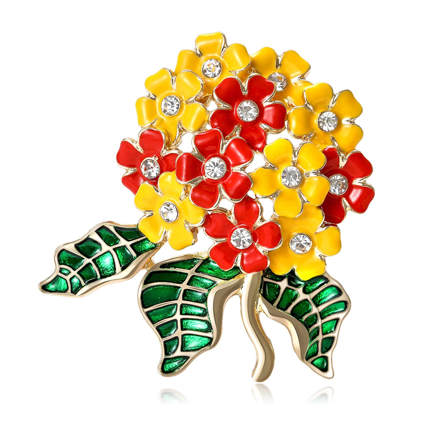 Floral Brooch Pin for Women | Alloy Plant Series Accessories