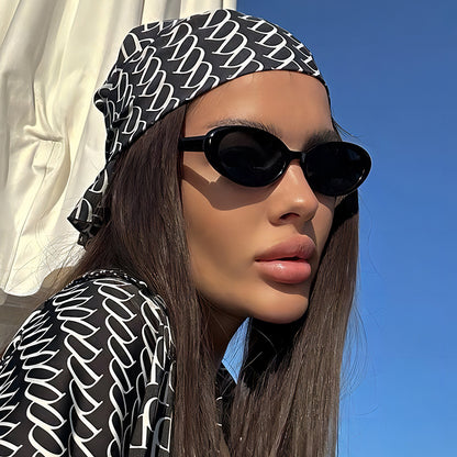 Retro Vintage Oval Sunglasses Stylish Outdoor Eyewear