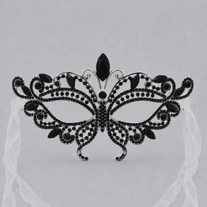 Luxury Rhinestone Half Face Masks for Parties and Events