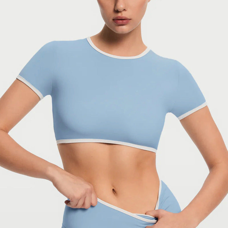 High-Waisted Color-Block Leggings Set for Women