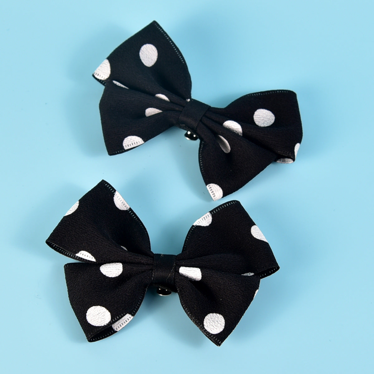 Polka Dot Bow Shoe Clips Elegant Wedding Accessories