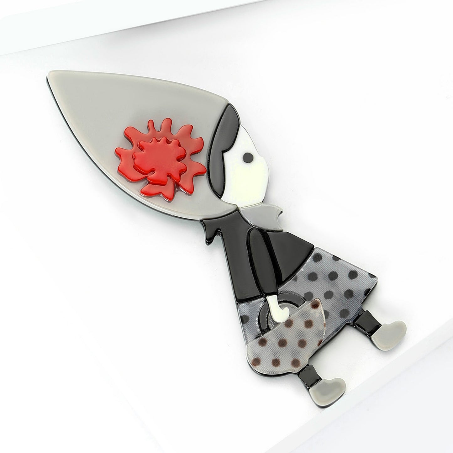 Cartoon Acrylic Bag Brooch Cute Versatile Women's Suit Pin