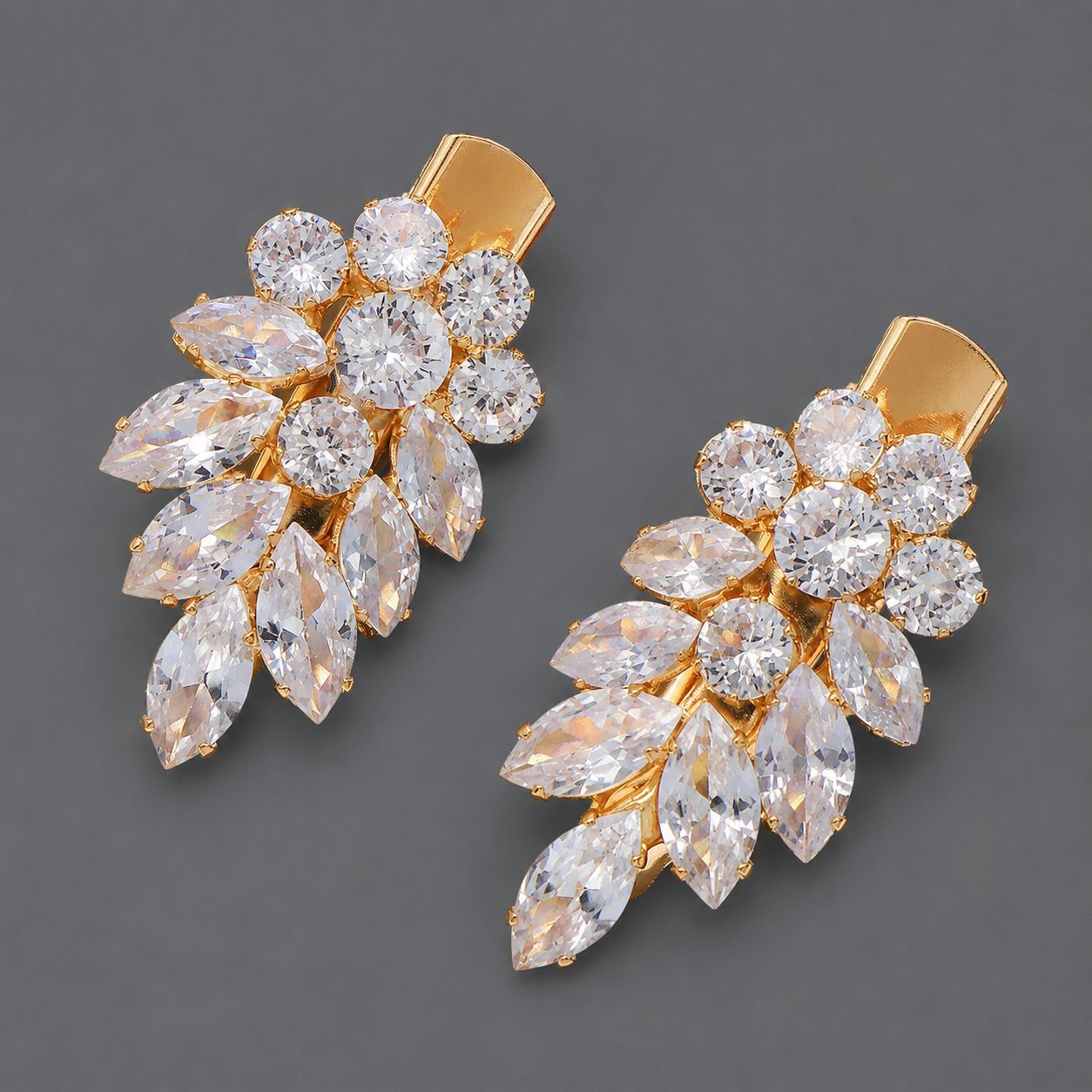 Elegant Zirconia Hair Clips for Everyday Style