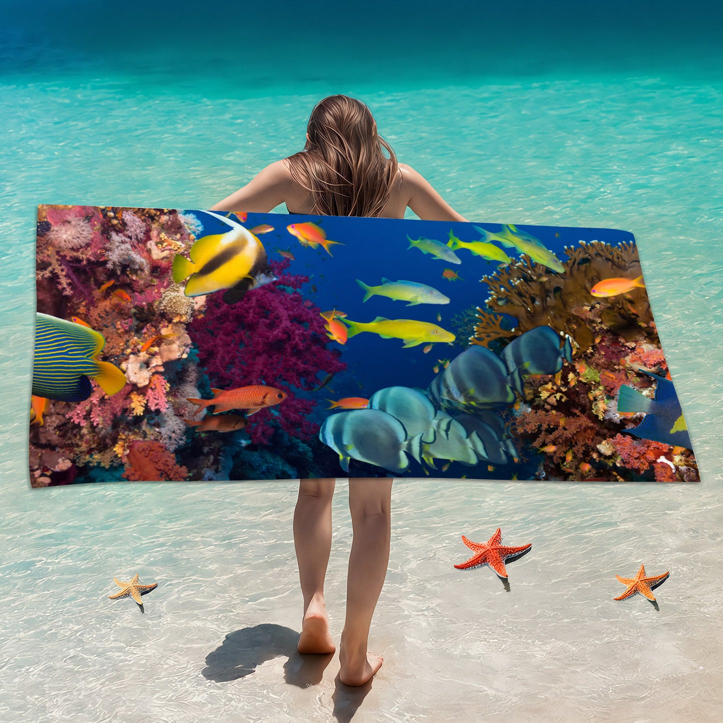 Printed Quick-Dry Microfiber Beach & Bath Towel