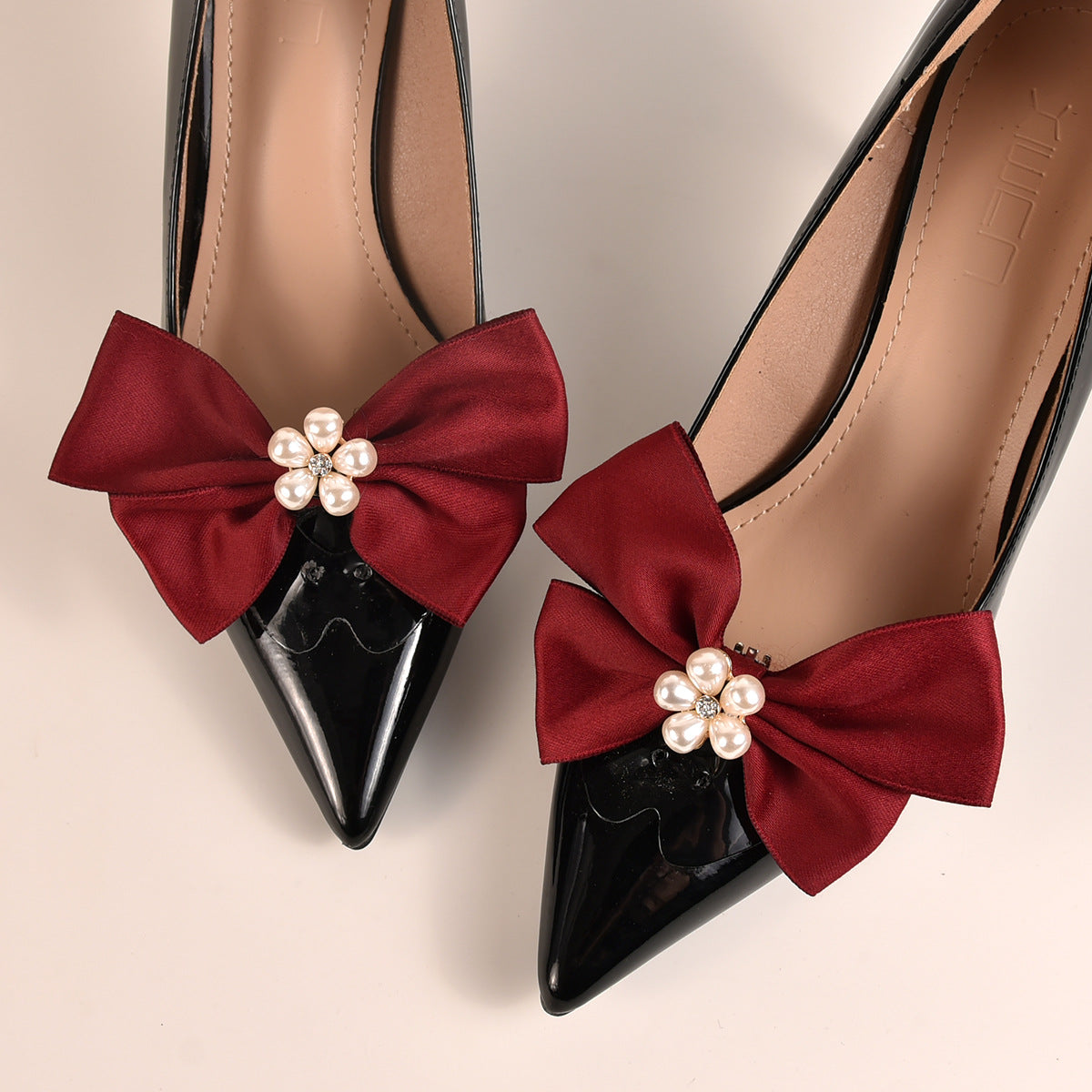 White Butterfly Alloy Shoe Clips Wedding Accessories