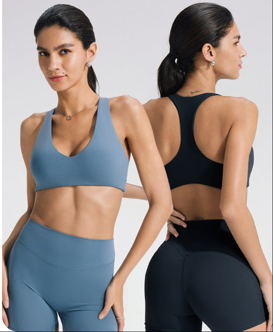 Seamless High-Impact Sports Bra for Running and Yoga